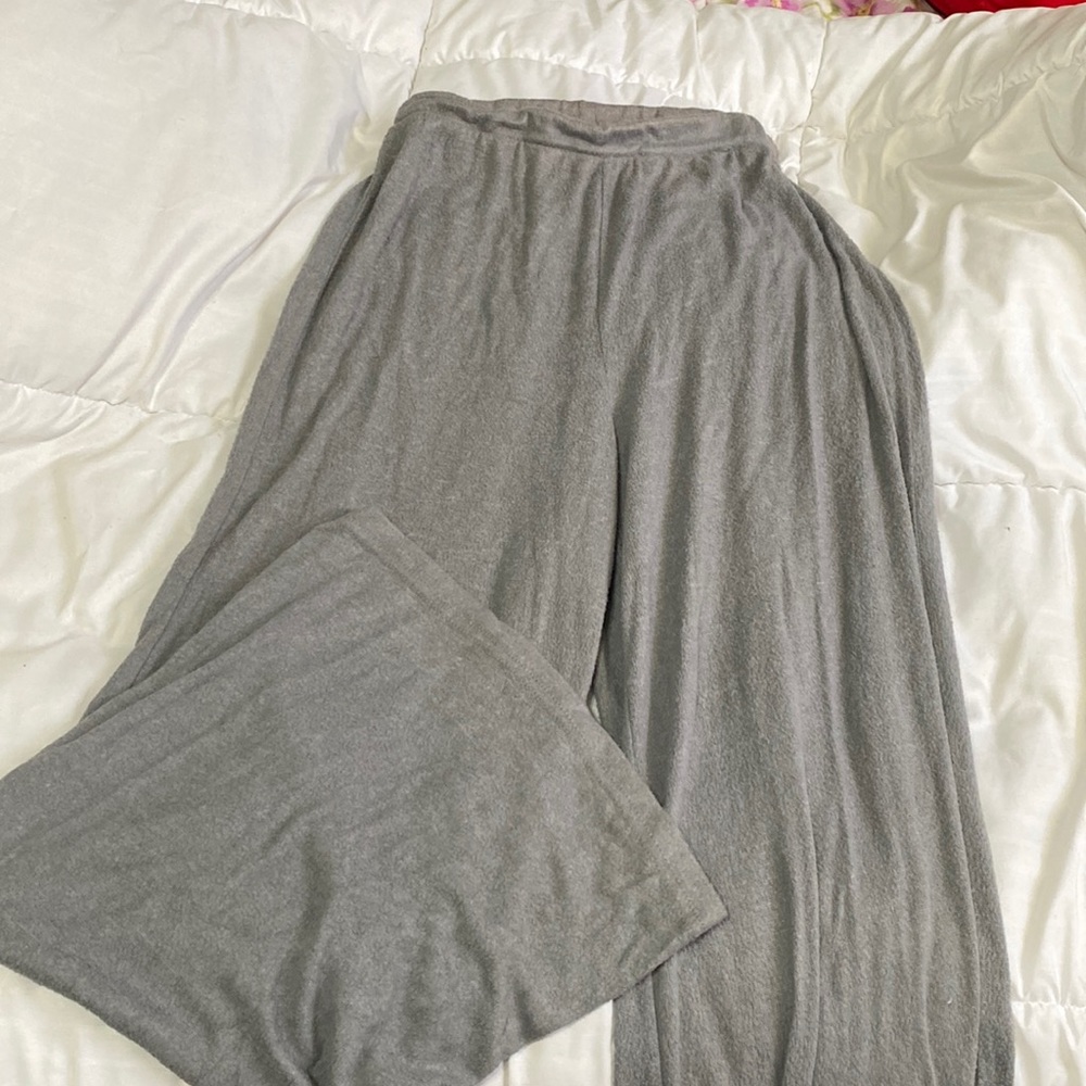 Wide leg fleece pants✨